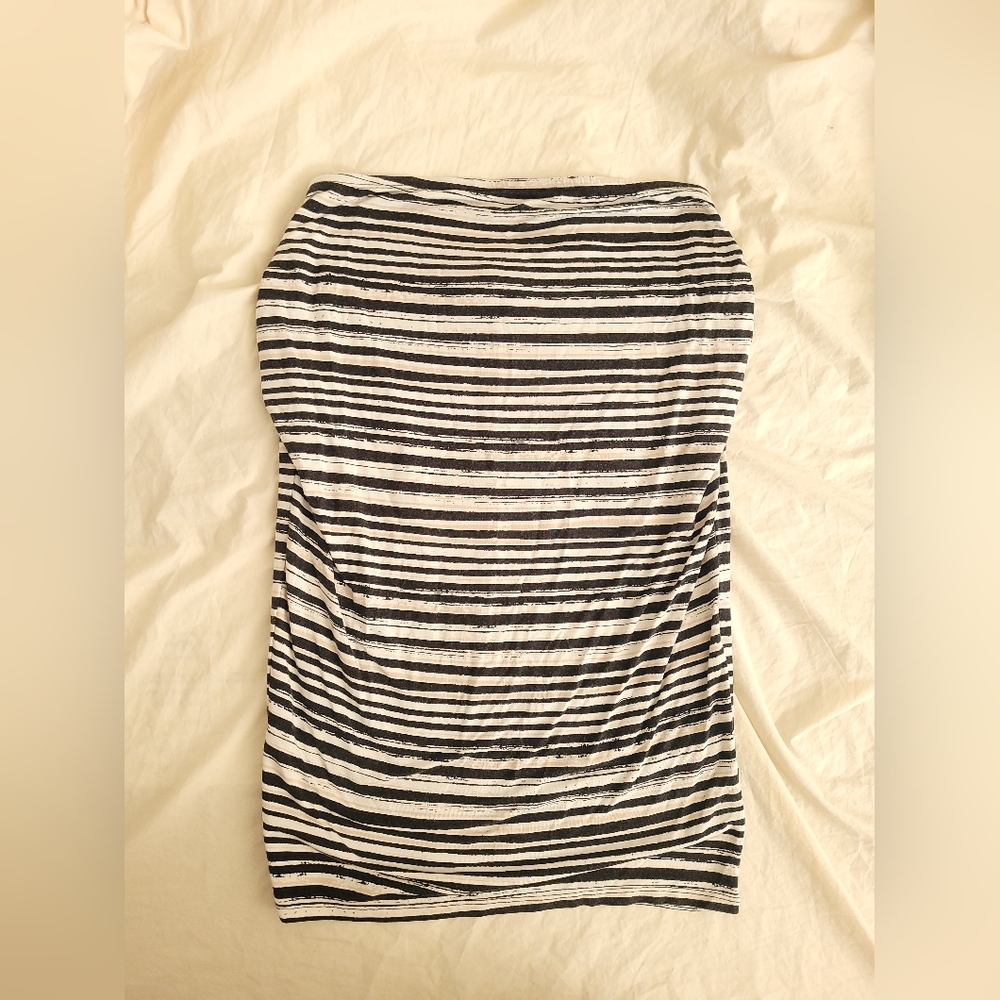 Summer & Sage Striped Maternity Skirt